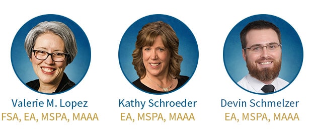 Actuaries: Valerie, Kathy and Devin