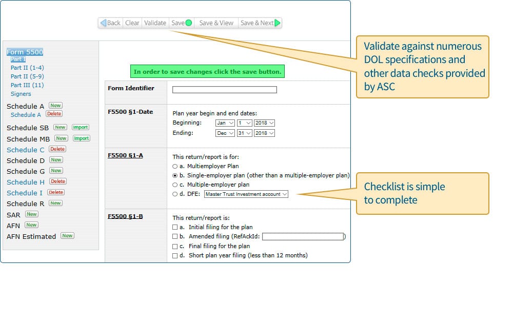5500 Forms for Qualified Retirement Plans