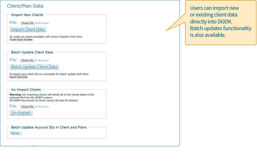 Import Existing Client