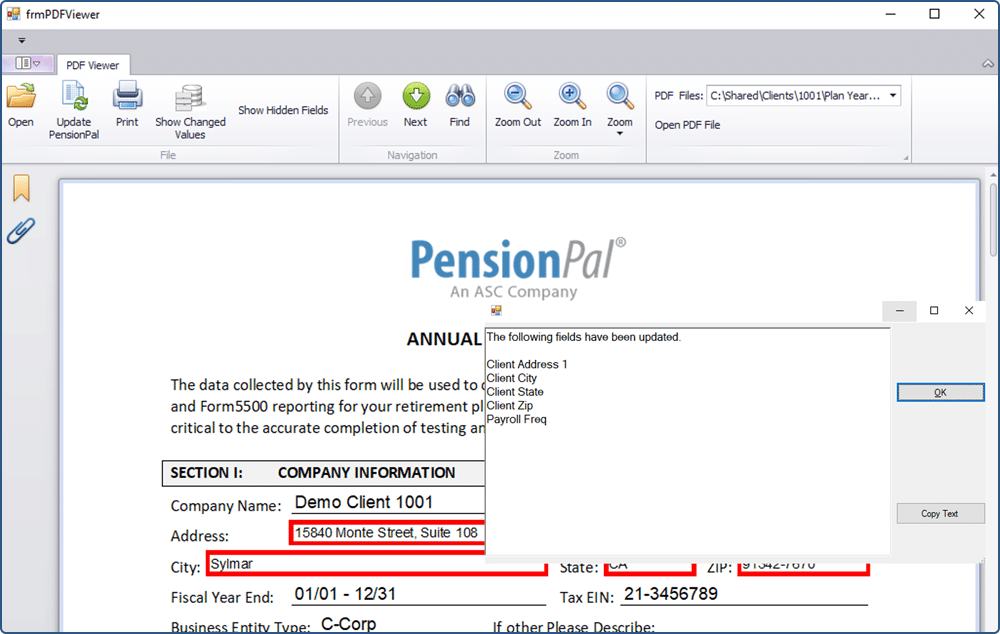 Fillable Forms